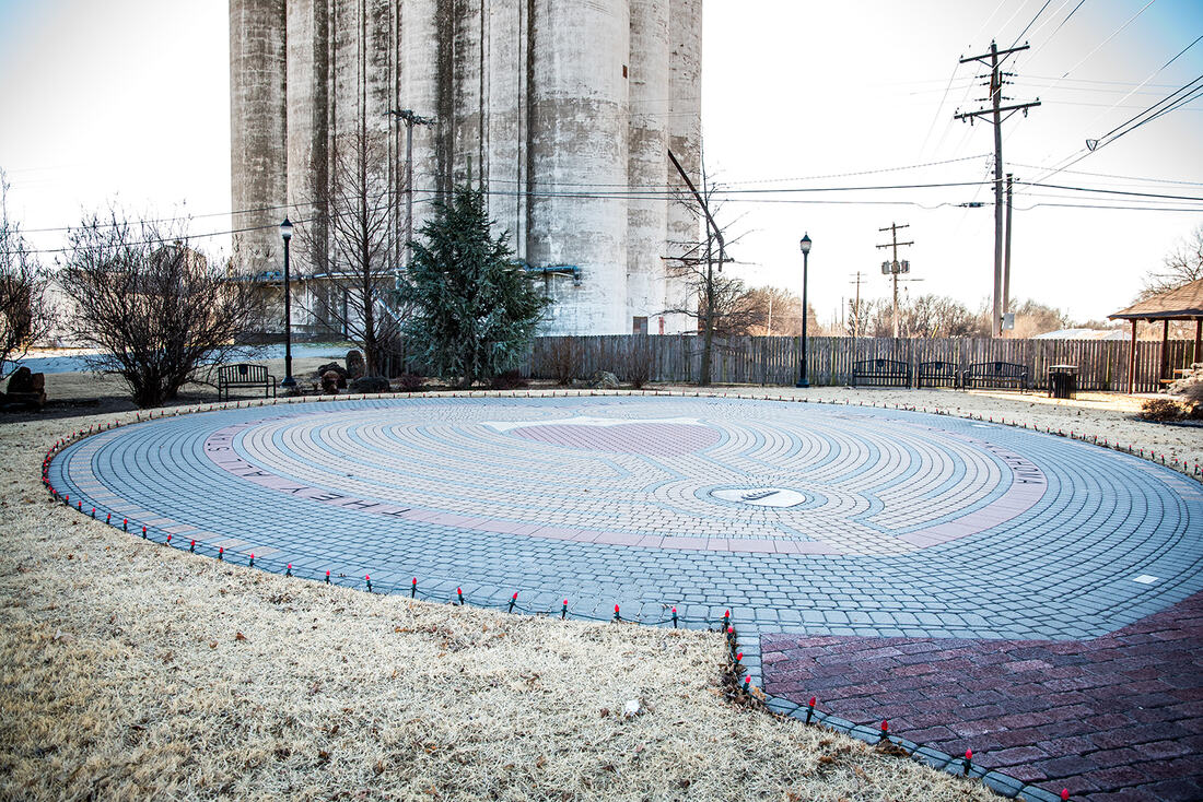 Heart in the Park Labyrinth in Tonkawa, Oklahoma
