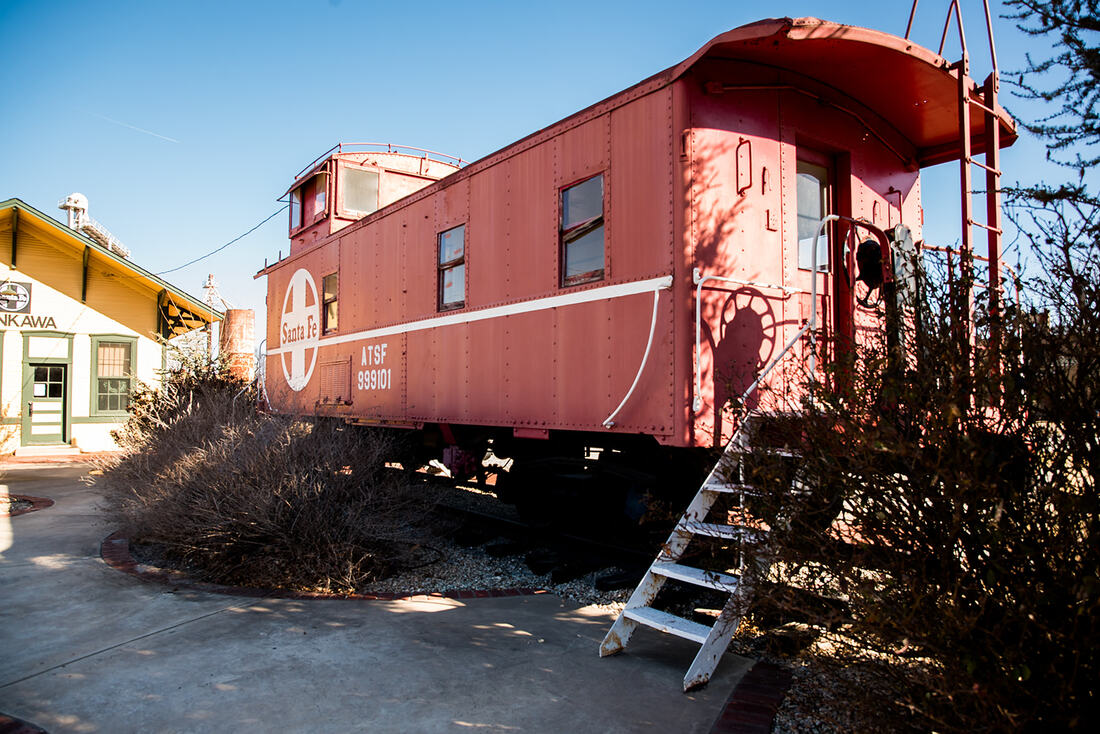 Sante Fe Depot Car in Tonkawa